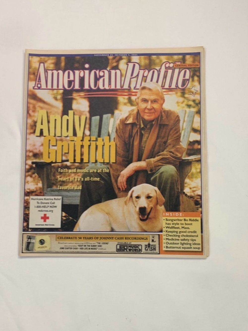 American Profile Vintage Andy Griffin Issue Sept/Oct 2005 Central Edition